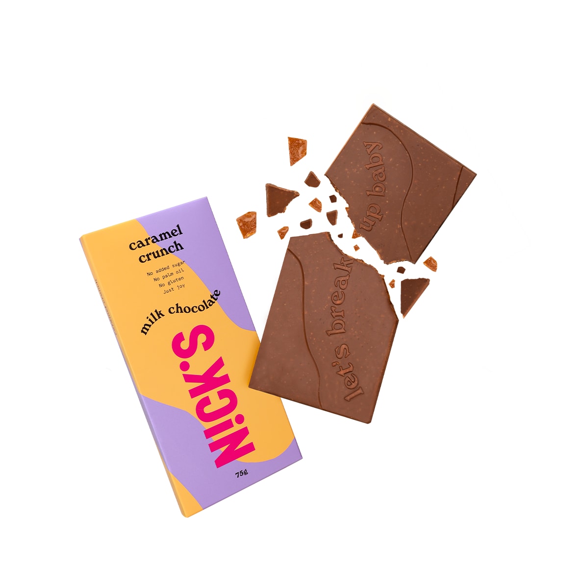 10 Kr Cashback Nicks Choco Blocks Crunchy 75g Rabble