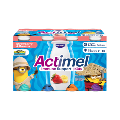 Actimel Kids Minions Jordbær & Banan 8 x 100 g