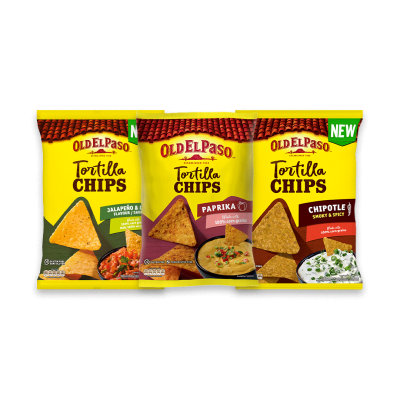 Old El Paso Tortilla Chips Paprika, Chipotle & Jalapeño Lime