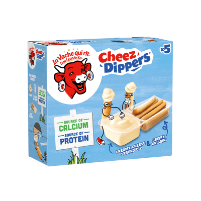 Den skrattande kon Cheez Dippers 5-pack, 175 g