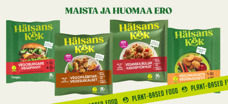 2 € takaisin - Hälsans Kök vegepakasteet 420-700 g, useita vaihtoehtoja
